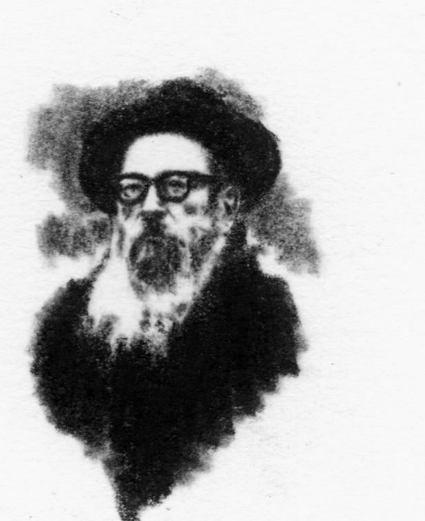original Judaica Rabbi drawing by Campello