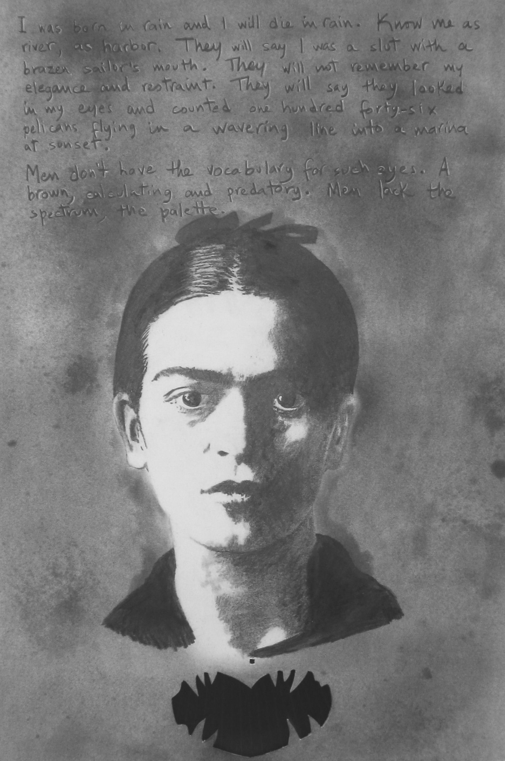 original Frida Kahlo video drawing by Campello